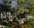 Legendäre Szene Paul Cezanne Nacktheit Impressionismus